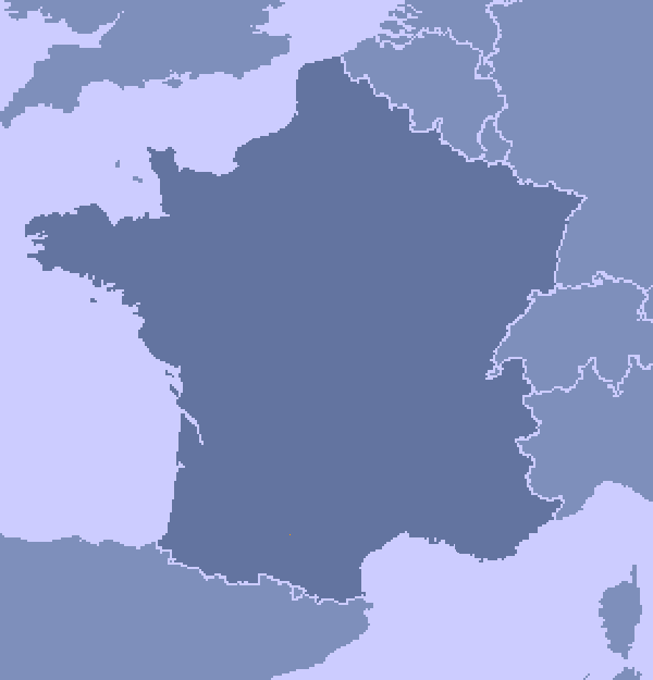 © bunkerpictures - Map with locations in France