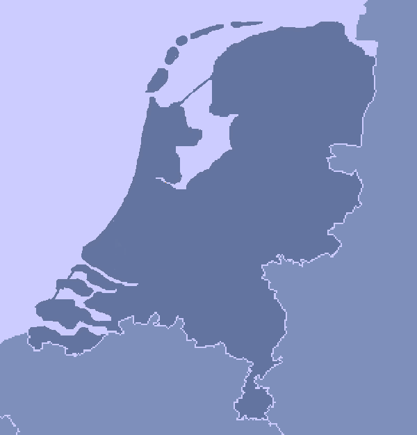 © bunkerpictures - Map with locations in The Netherlands
